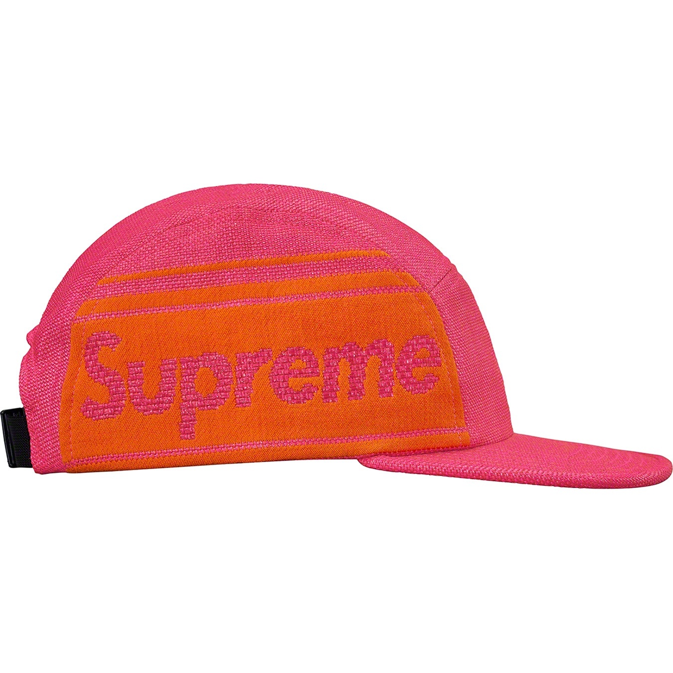 Raffia Woven Logo Camp Cap view 2